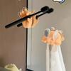 Lovely Palm-Style Toothbrush Holder and Multifunctional Traceless Suction Hooks: Great for Bathroom Towel Hanging and Data Cable