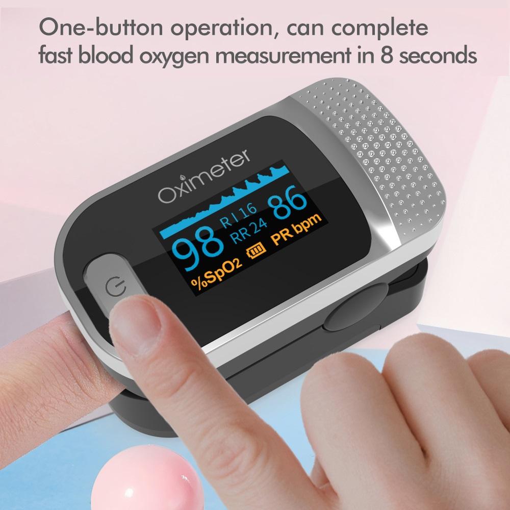 Пульсоксиметр на палец, продвижение, монитор насыщения крови кислородом PI RR SPO PR, 4 параметра, пульсоксиметр для домашнего здравоохранения