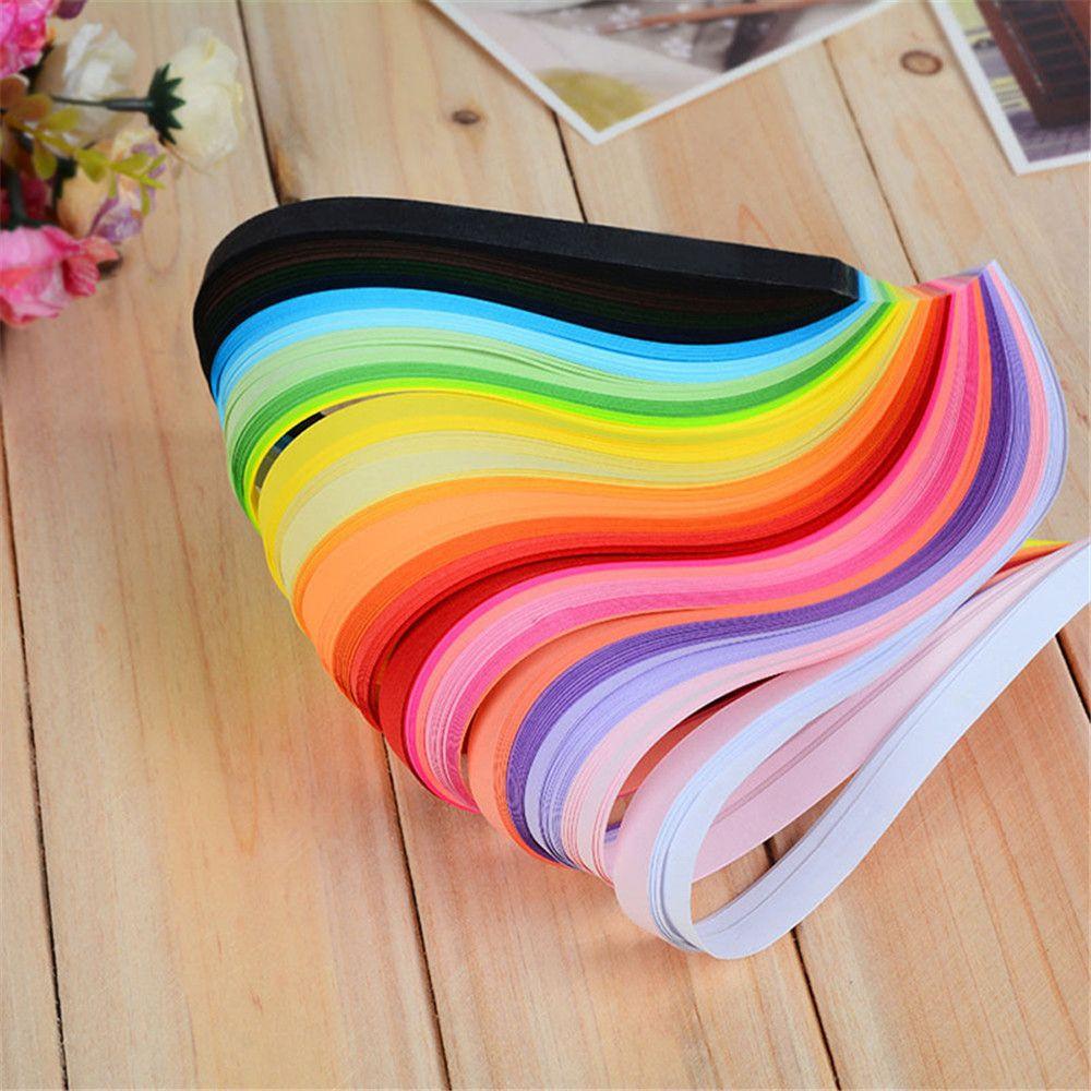 3/5/7/10mm Colorful DIY Decro Solid Color Origami Tool Quilling Paper Handmade