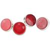 4Pcs Round Reflector 42mm High Brightness Waterproof Stylish Red Safety Reflector For M6 Thread Motorbike ATV Scooters