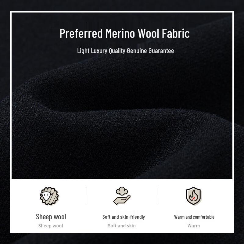 Мужские теплые брюки прямого кроя в стиле business casual из смесовой шерсти MONTAGUT