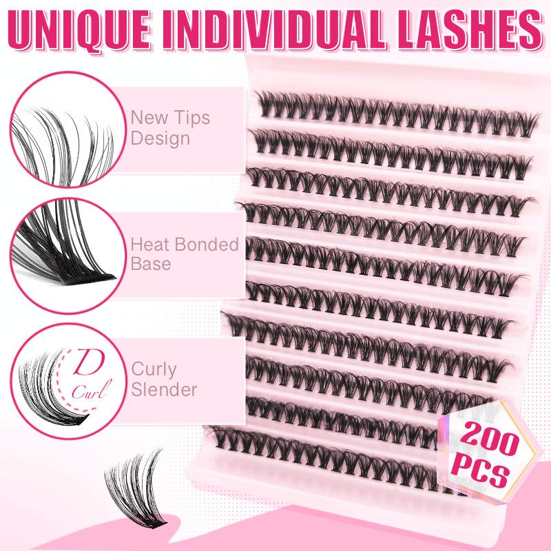 Наращивание пучковых ресниц своими руками для естественного взгляда (8-16mm)