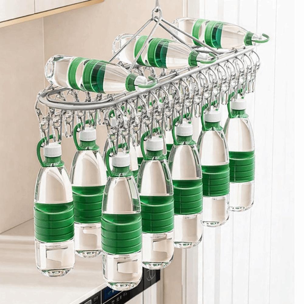 Windproof Socks Drying Rack Stainless Steel Clothes Drying Hanger Laundry Hanger Balcony