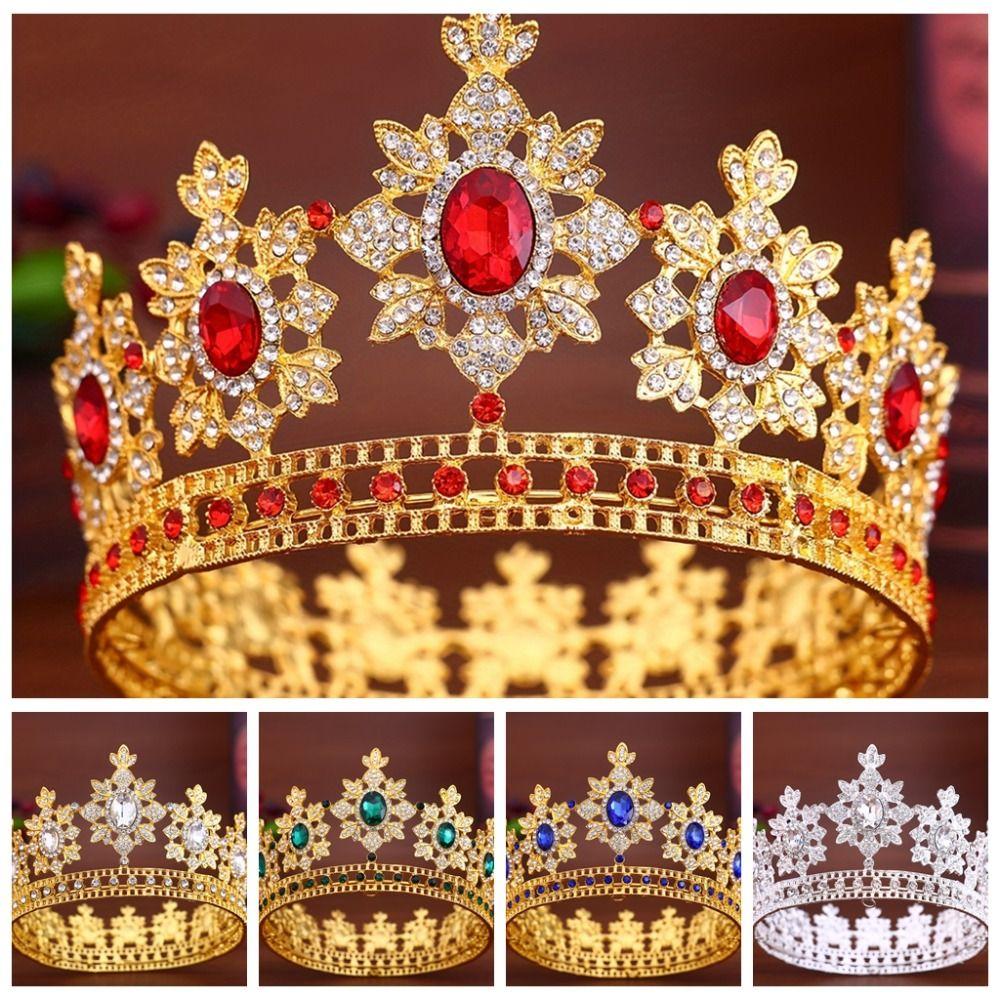 Luxury Bridal Princess Crown Sparkling Rhinestone Diadem Beautiful Women Hair Hoop Birthday