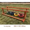 Kindergarten Wooden Swing Bridge Climbing Set