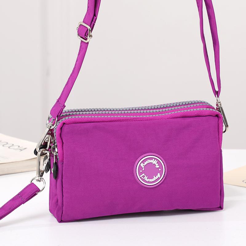 Модная женская сумка через плечо большой вместимости однолямочная сумка на трех молниях с отделениями для телефона и мелочи