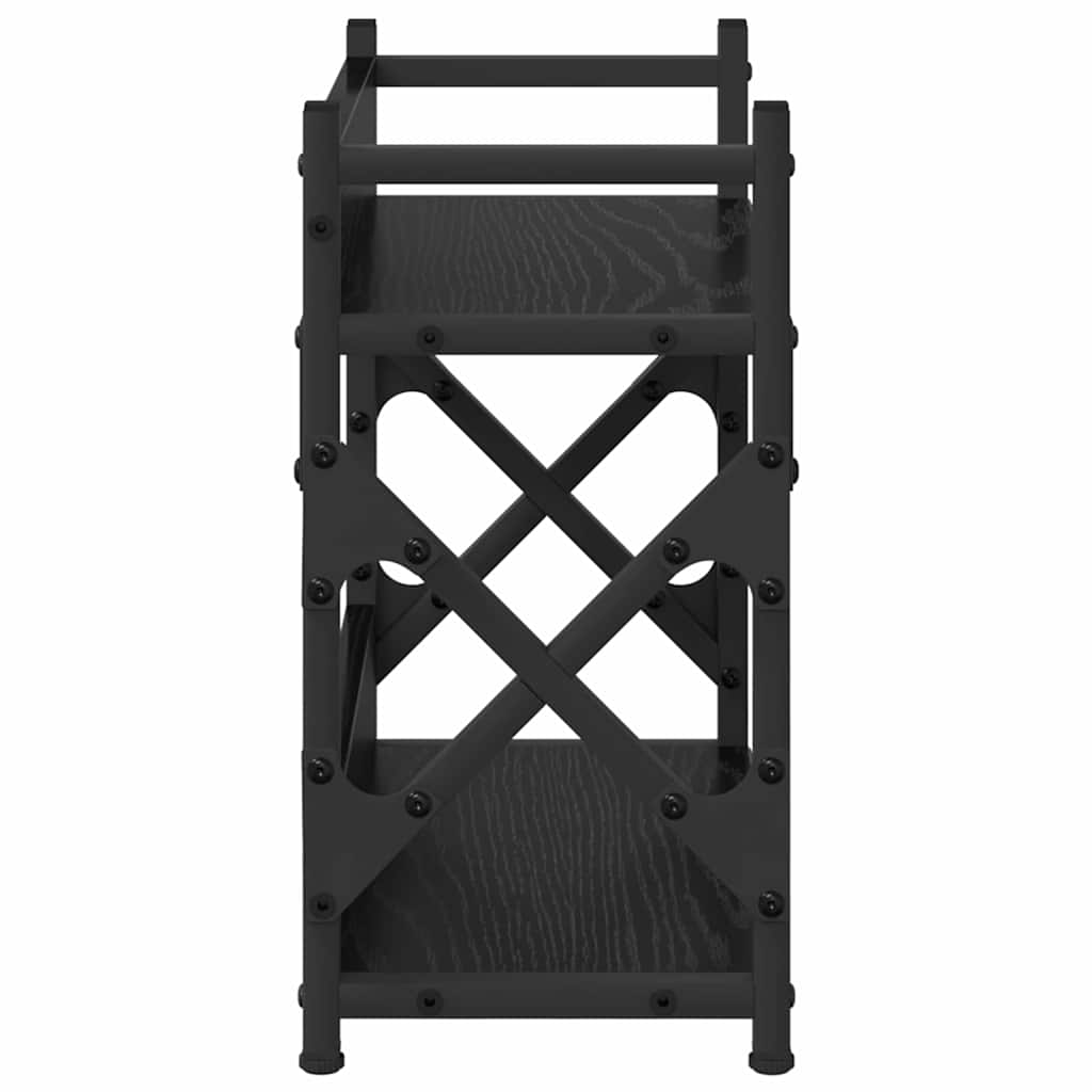 Printer Stand Black Oak Effect 40 x 20 x 40 cm