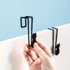 1pc Cat-Shaped Door Hook - Metal Black Adorable Kitty Design, Easy Install No Tools Needed for Bathroom, Closet, Kitchen - Holds Coats, Hats, Towels
