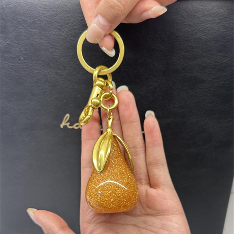 Брелок для сумки Для Coach Для Goyard Сумка Ручная Сумка Наплечная Сумка Изысканный Хрустальный Зеленый Грушевидный Подвеска Женский Брелок Аксессуары