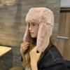 Зимняя теплая плюшевая шапка-пилот из искусственного меха со съемными ушными клапанами - Шапка-бини для женщин, для холодной погоды, катания на лыжах, сноуборде, пеших прогулок, зимняя шапка