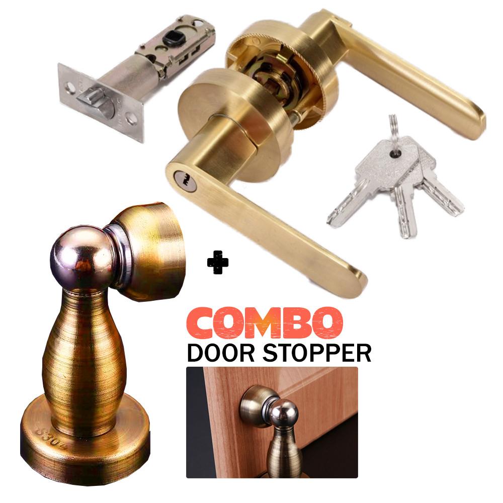 Ручка Комплект дверного замка Межкомнатная дверь Регулируемый Твердотельный замок Замок для двери спальни Трубчатый рычажный замок Замок для двери из алюминиевого сплава