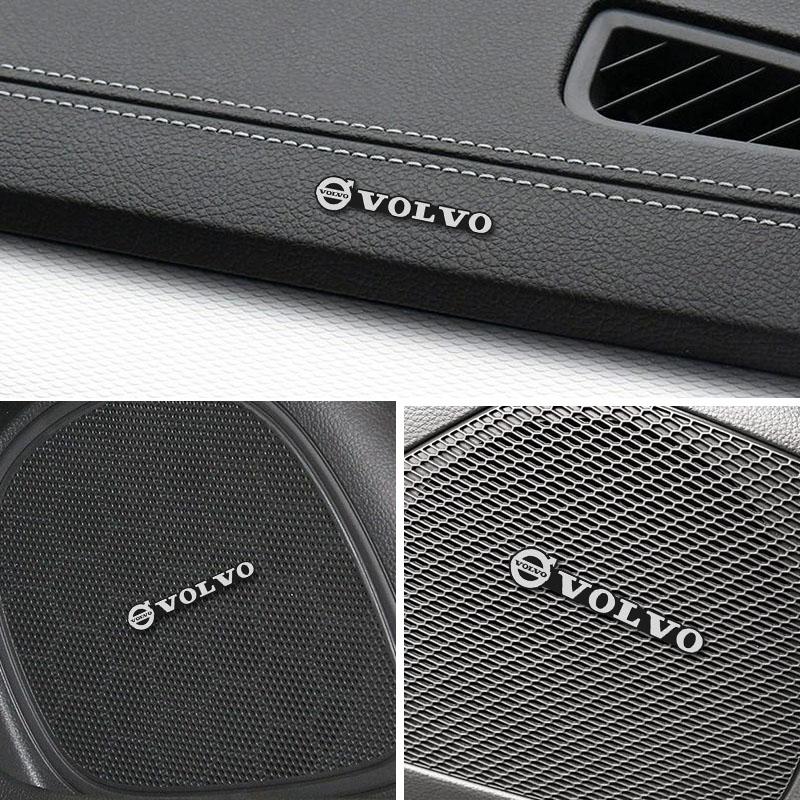 4/8 шт. Металлическая декоративная наклейка на аудиосистему автомобиля, значок-декаль для Volvo XC90 XC60 V50 S60 V70 V60 V40 S90 olestar AWD XC40 S80 T6 V