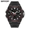 Sanda Men's Multifunctional Waterproof Luminous Military-Style Outdoor Sports Electronic Watch