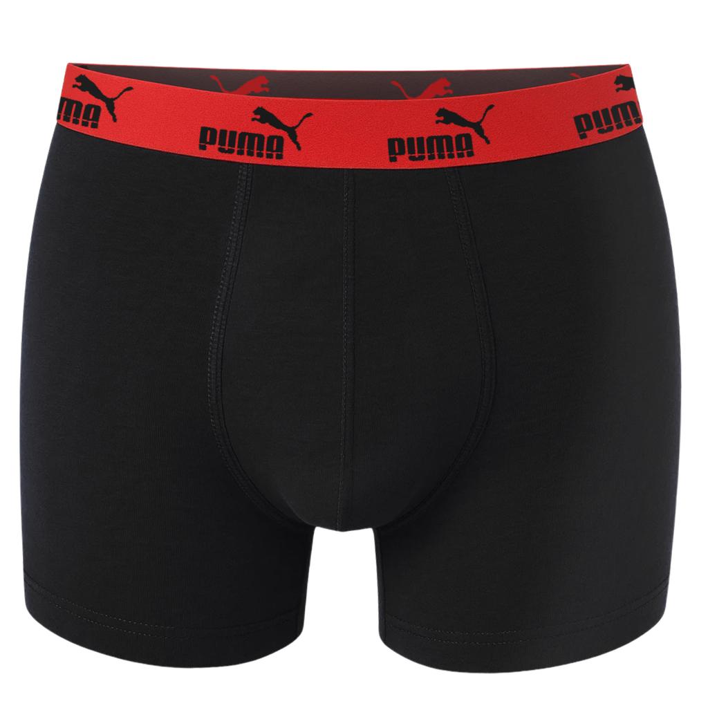 Puma Bokserki Męskie Black/Anthra Bawełna 3 Pak