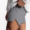 Men Quick Dry Athletic Shorts With Side Split Hem And Elastic Waist