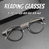 Роскошные дизайнерские металлические очки для чтения в круглой оправе для мужчин и женщин, деловые, высокой четкости, блокирующие синий свет, для дальнозоркости