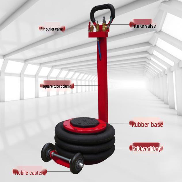 3T5T6T Пневматический домкрат-подушка: Портативный горизонтальный складной дизайн