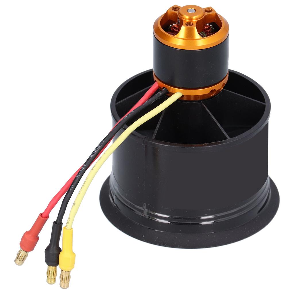 RC 50mm Electric Ducted Fan 12 Blades Ducted Fan with Brushless Motor for RC PlanesClockwise 4600KV
