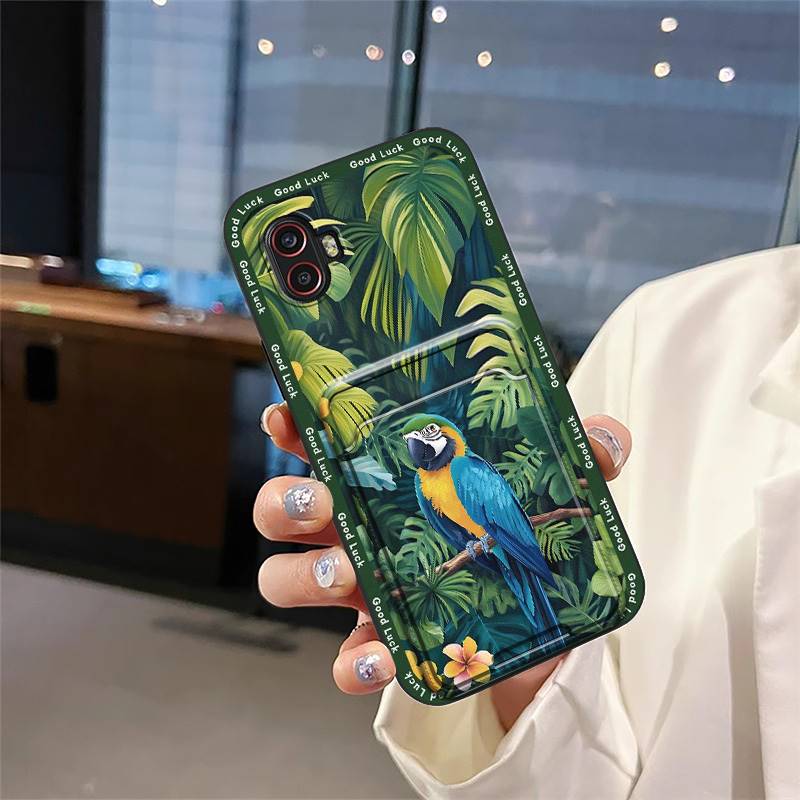 Мультяшный силиконовый чехол для телефона Samsung Galaxy Xcover6 Pro/SM-G736U/B Сумка для карт TPU Задняя крышка Прочный модный дизайн
