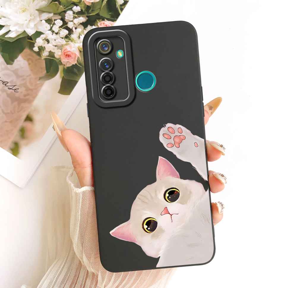 Ударопрочный Чехол Для Realme 5 Pro Чехол Популярный Милый Кролик Мягкий Матовый Чехол Realme5 Pro 5Pro RMX1971 RMX1973 Чехол Для Телефона