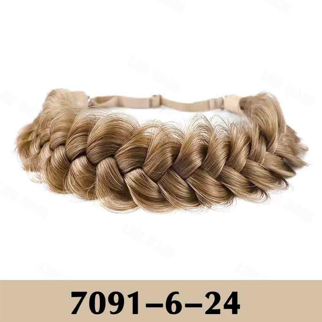 1 шт. Классический 3-х прядный плетеный ободок для волос синтетический парик ободок для волос натуральный настоящий парик косички подходит для женщин девочек