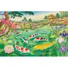APPLEONE 1000 Piece Jigsaw Puzzle Hundred Flowers Playing Carp (50x75cm)
