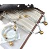Vintage High-Gloss Perfect Circle Artificial Crystal Pearl Sweater Chain Necklace Collarbone Chain Pendant