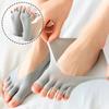 1 Pair Women Socks Breathable Soft Elastic Open Toe Sock Invisible Sox Ultra-thin Casual Sokken Calcetines High Quality Grey New