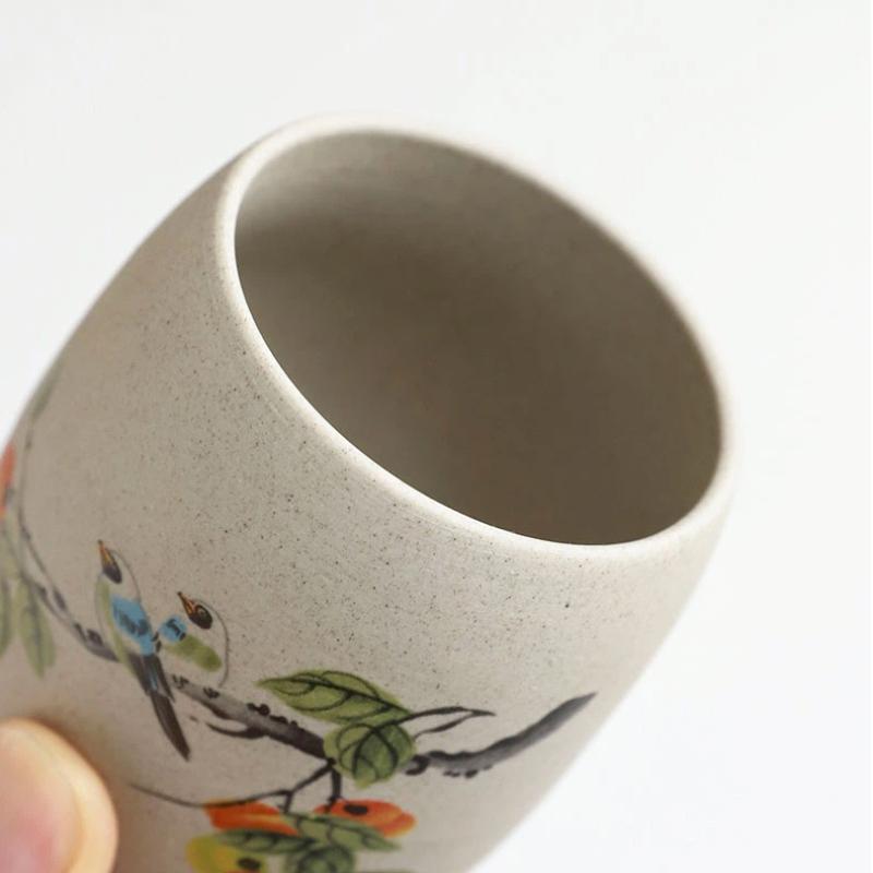 Портативная герметичная керамическая банка для чая – Керамический контейнер для хранения с дизайном «Слива, орхидея, бамбук и хризантема»