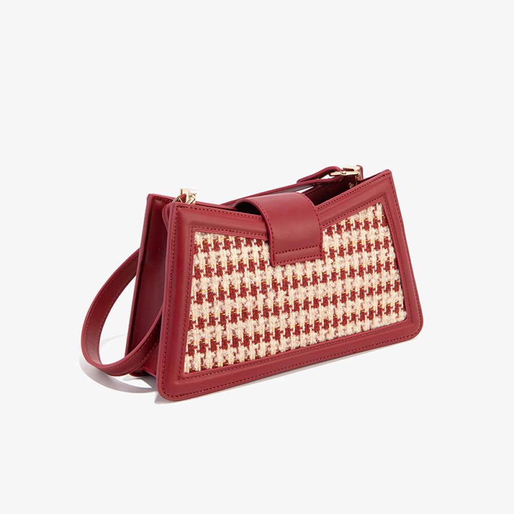 Новинка 2023, свадебная сумка, сумка для невесты, сумка в клетку «Тысяча птиц», сумка для подмышек, высококачественная длина, высота 26 см, ширина 15 см ~ 7 см