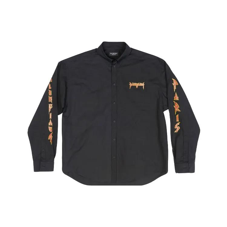 Balenciaga Metal Vintage Oversized Shirt (Unisex) Shirts 699053TYB181000