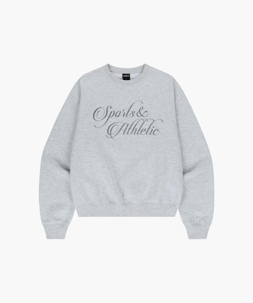 HDEX Women'S Athletic Sparkle Brushed Sweatshirt (Melange White)