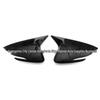 Hyundai I30 Rearview Mirror Cover - Glossy Black Carbon Fiber Pattern