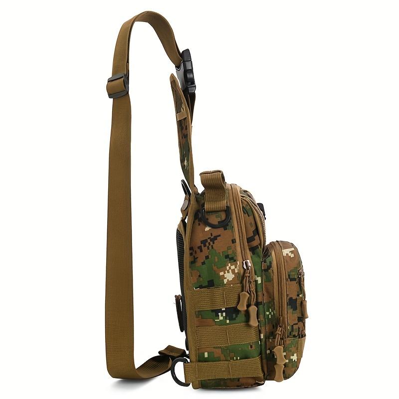 Мужская модная водонепроницаемая нагрудная сумка, камуфляжная тактическая сумка, повседневная походная сумка, уличная сумка-слинг