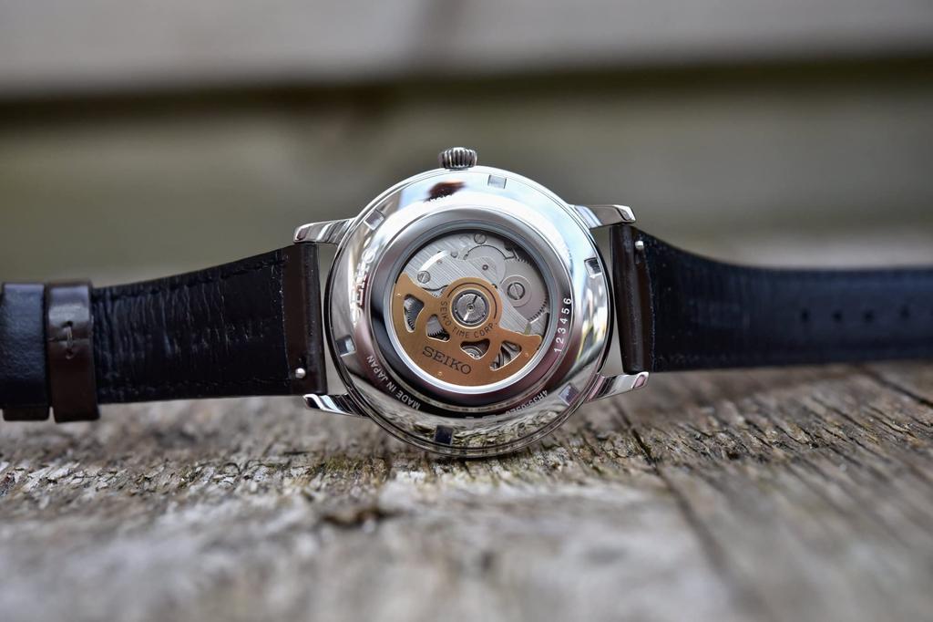 Seiko Presage Cocktail Time Irish Coffee Gray and Light Strap SRPJ17J1, Black,