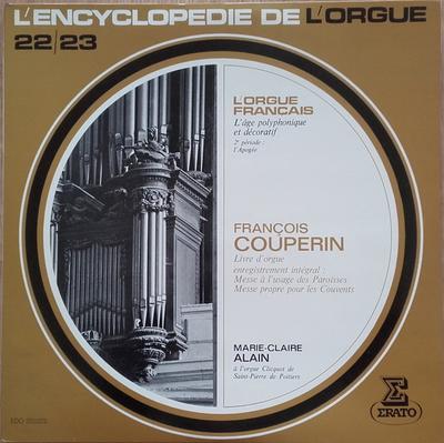 LP Пластинка ФРАНСУА КУПЕРЕН - МАРИ-КЛЕР АЛЕН - Органная книга EDO2223 Erato Франция Классика Б/У