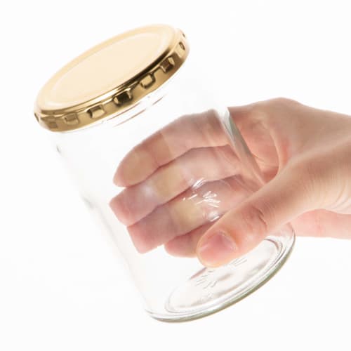 Toyo Sasaki Glass Convenient Bottle, 372ml, Made in Japan, Large Glass Storage Bottle, HW-517-A-JAN