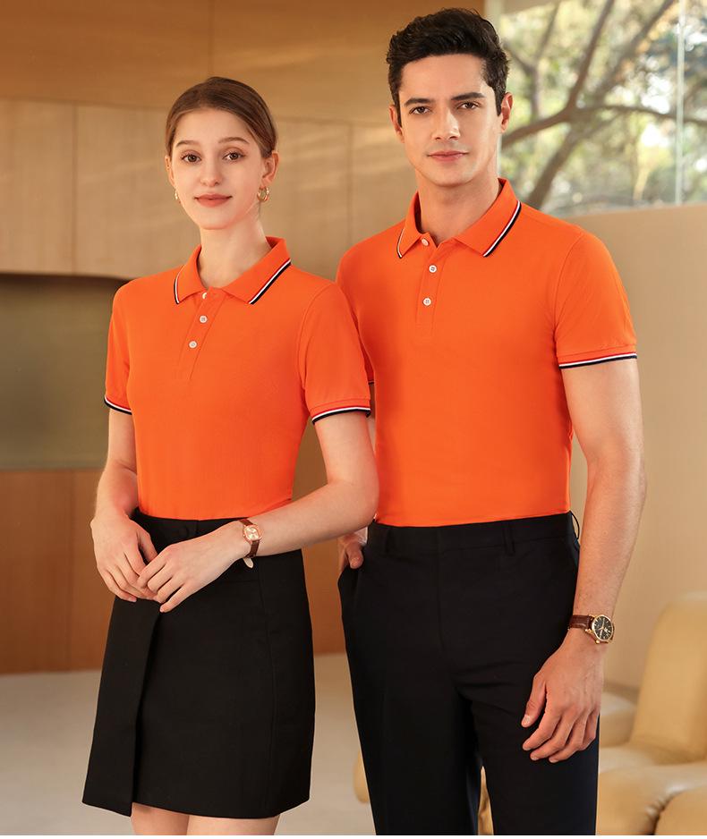 Поло с вышивкой на заказ с логотипом - Унисекс с коротким рукавом и лацканами для рабочих команд и классов