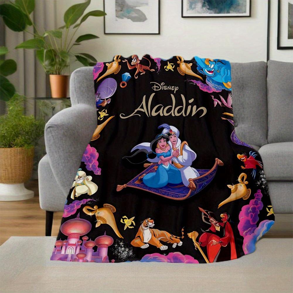1 шт., Плед с принцессой Жасмин из мультфильма Disney Аладдин, Мягкий плед для улицы, Идея для подарка, Пледы для улицы, Гостиная, Путешествия