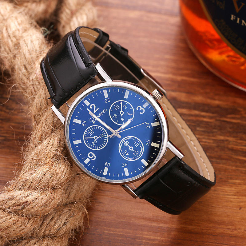 Модные Blu-ray часы Нейтральные женские часы Модные мужские часы с кварцевым механизмом Подарочные часы