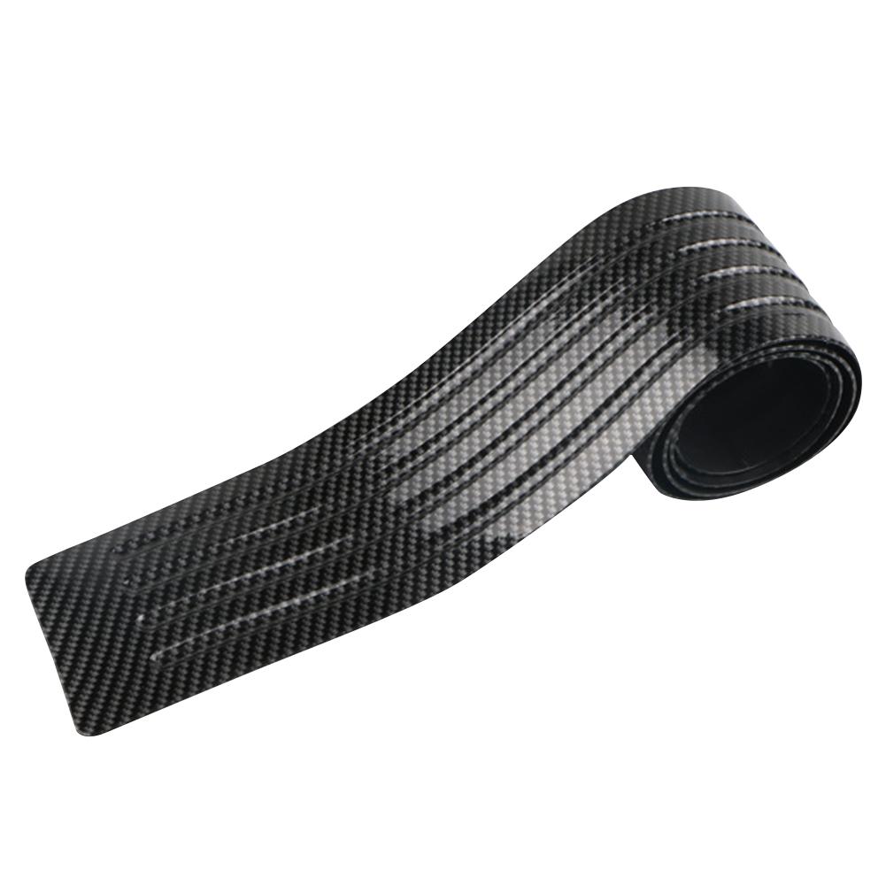 Защитная полоса 90/104 см, резиновая полоса для предотвращения столкновений на бампере автомобиля, коврик для багажника из углеродного волокна, накладка на заднюю дверь, задняя полоса