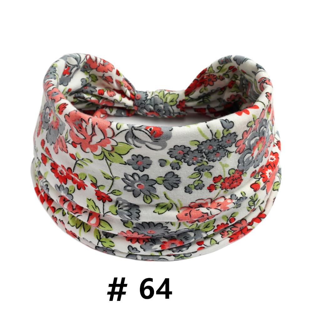 Бохо повязки на голову для женщин Хлопковые широкие повязки на голову Эластичная повязка для волос Нескользящая для тренировок Йоги Бега Тюрбан Головной убор Аксессуары для волос