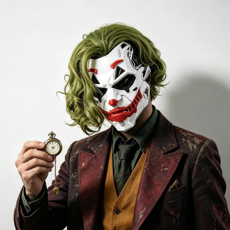 Cyberpunk Clown Mask Halloween Cosplay Costume Prop Role-playing Photo Shoot