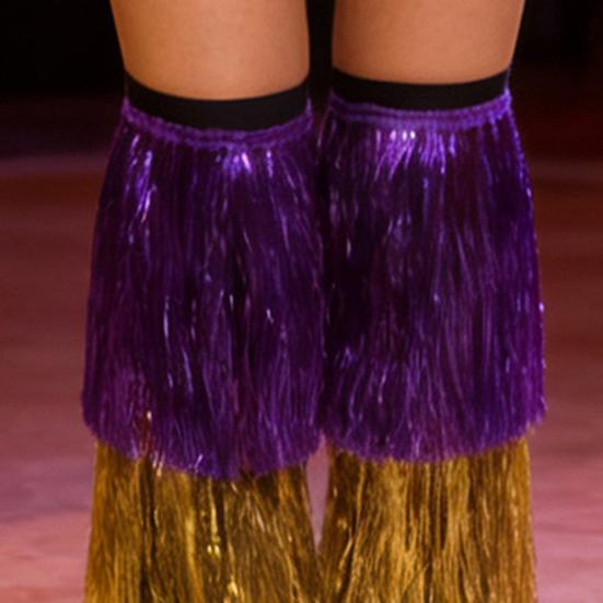 1 пара женских гетр, легкие эластичные проволочные пластиковые материалы, лоскутный цвет, рукава для ног, карнавальные сценические выступления, праздничные вечеринки, аксессуары