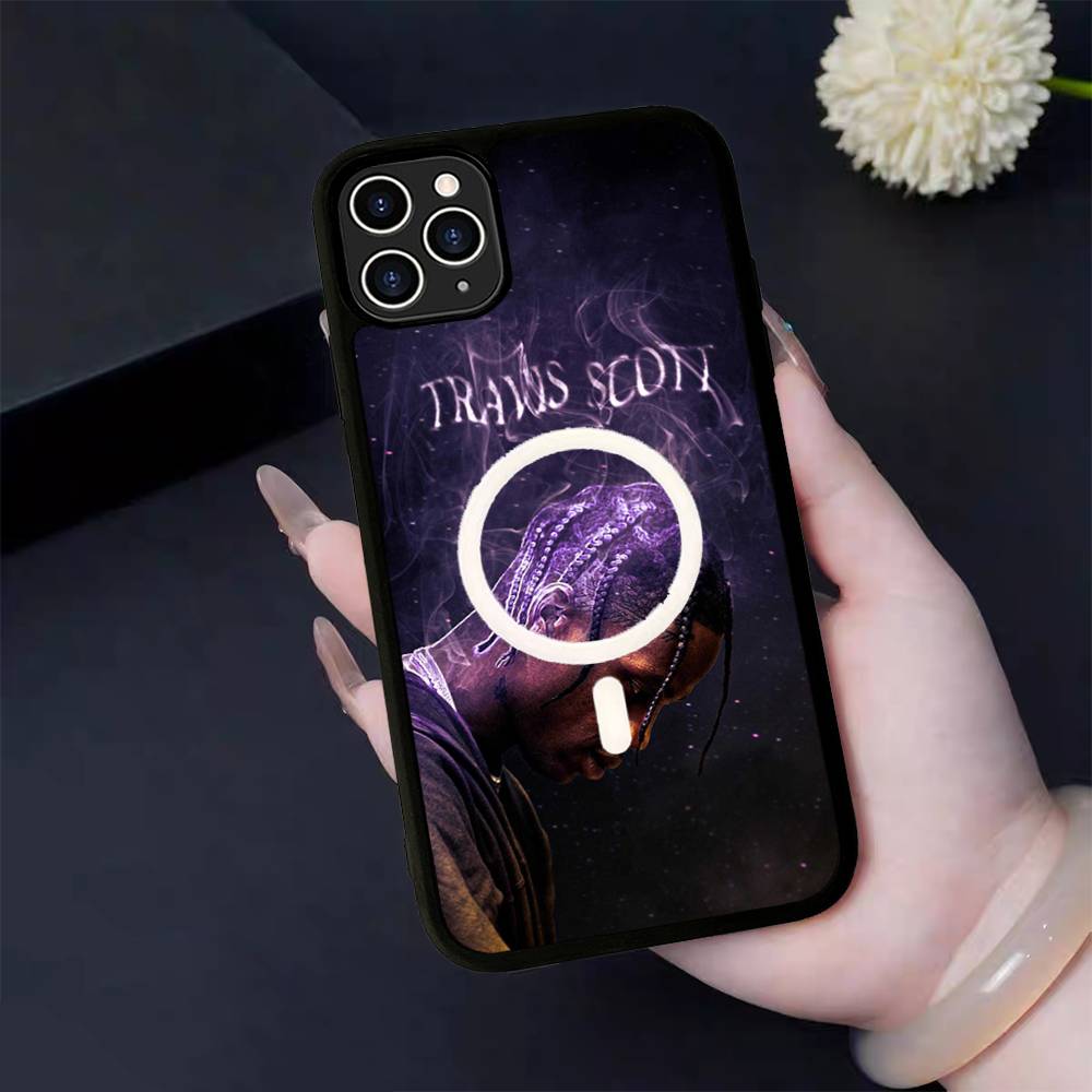 T-Travis S-ScottS Singer For IPhone 17 Air 16 E 15 14 13 12 11 Pro Max Plus PC Shock TPU Cover For Magsafe Phone Cover