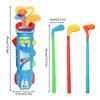 Kids Golf Club Set Indoor and Outdoor Sports Retractable Toy Golf Clubs Game Family Parent Child Outdoor Interactive Toys 6