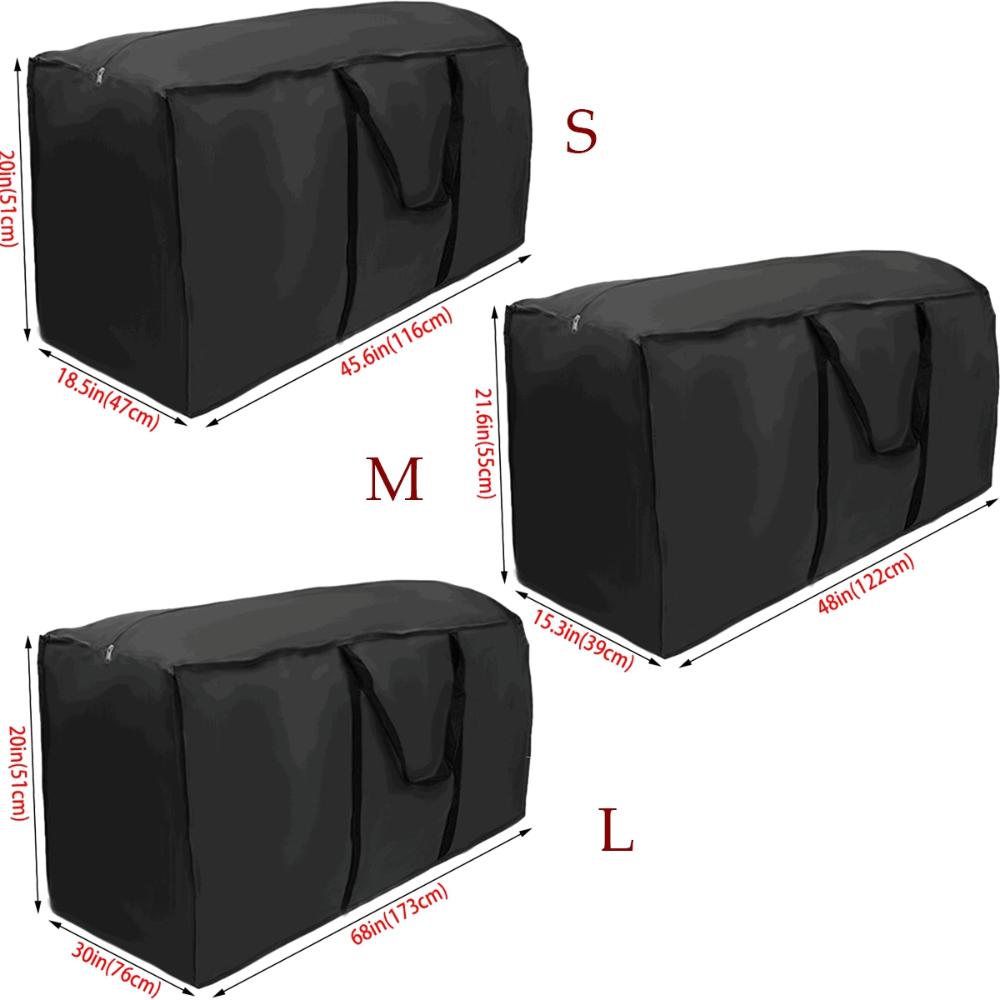Waterproof Extra Large Heavy Duty Outdoor Cushion Pouch Furniture Cover Storage Bag Toys Organizer
