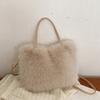 Imitation Fox Hair New Bag Cute Messenger Bag Portable Shoulder Versatile Large Capacity Autumn and Winter Handbag