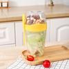 Portable Breakfast Oatmeal Cereal Nut Yogurt Salad Cup with Fork Spoon Double Layer Large Capacity Soy Milk Cup Household Supplies