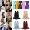 Big Size Muslim Headband Breathable Hijab Scarf Casual Islamic Scarves
